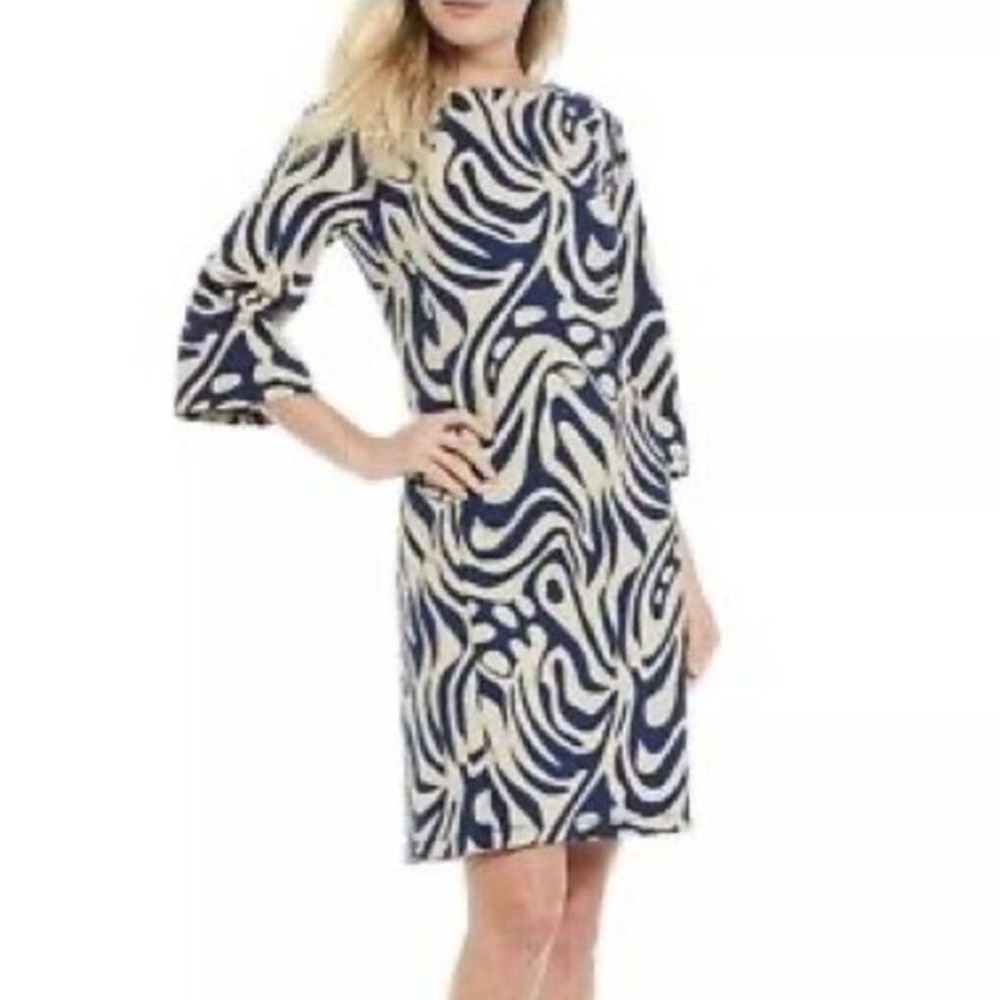 J McLaughlin Campbell Dress Size Small Preppy Resort Corporate Stretch Luxe